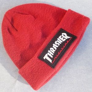 Zumiez Thrasher Patch Maroon Beanie